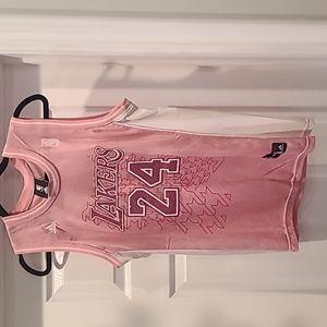 Pink Glitter NBA Lakers Jersey